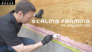 Sealing Framing to Foundation