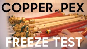 Copper vs Pex vs SharkBite - Freeze Testing