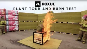 Roxul Plant Tour and Burn Test