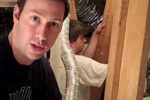 Duct Leakage Reduction in 10 Year Old Home