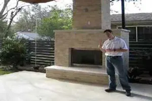 Outdoor Fireplace - Matt Risinger and the Green Building Blog Video Post