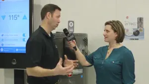 IBS 2016 - Rheem - Nest connect, New Heat Pump WH, & AC dumps heat into Hot Water