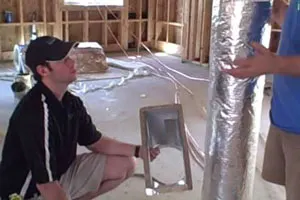 Metal Supply Ductwork in a High Performance Custom Home
