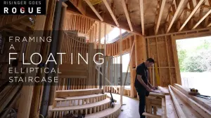 Framing a Floating Elliptical Staircase