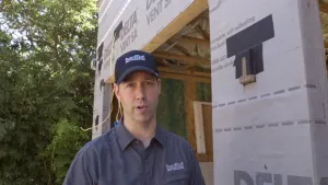 Flashing An Awning - SIPs House with Delta Vent SA