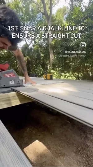 Protips to Cut Azek Timbertech Deck