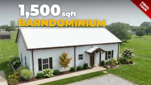  The Venus Barndominium Home Tour | 1,500 Sq Ft 3 Bed/2 Bath | Texas Best Construction 