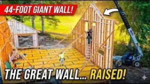  Building and Raising a 44-Foot Balloon Wall | Zip-R + LVL Framing Masterclass 