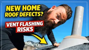  New Construction Roof Inspection – Potential Plumbing Vent Leaks & Moisture Risks Found 