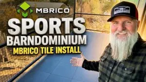  MBrico Floating Tile Install at the Sports Barndominium | Texas Best Construction 