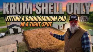  Day 1 for a Texas Barndominium Shell Only in Krum Texas 