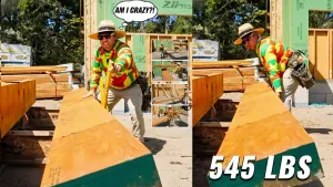  Lifting Heavy on the Jobsite | The 545lb Beam Reality Check 