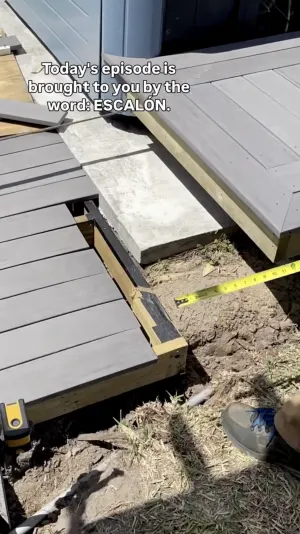 Escalón: Finishing Touches on a @timbertechpros Deck Build