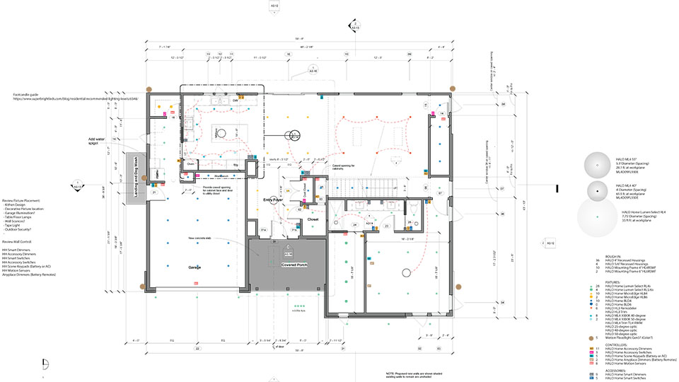Reflected Ceiling Plan Drawing | Shelly Lighting