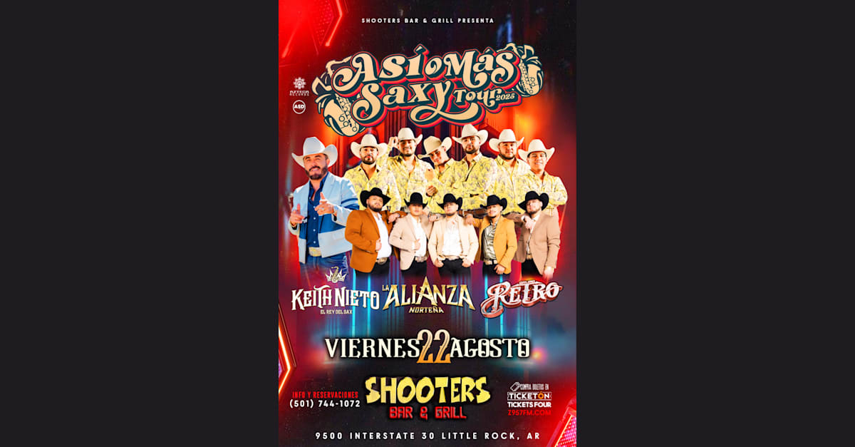 Asi o mas Saxy Tour 2025!!! | Shooters Sports Bar and Grill