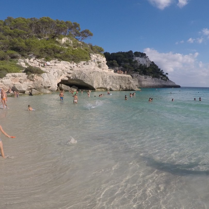 Cala Mitjana is a bay and beach on Menorca's south