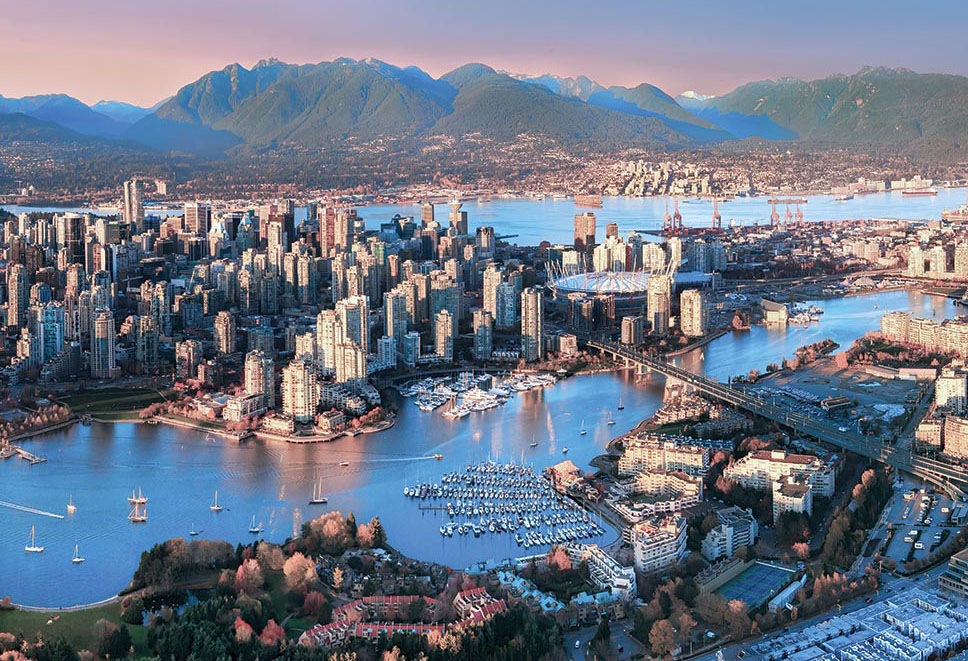 Vancouver, a bustling west coast seaport in British Columbia, is among Canada’s densest, most ethnic