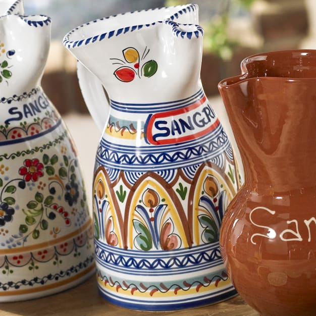 Hand Painted Ceramic Sangria Pitcher