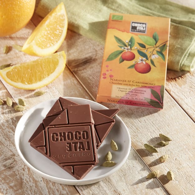 Image for Milk Chocolate Bar with Orange and Cardamom