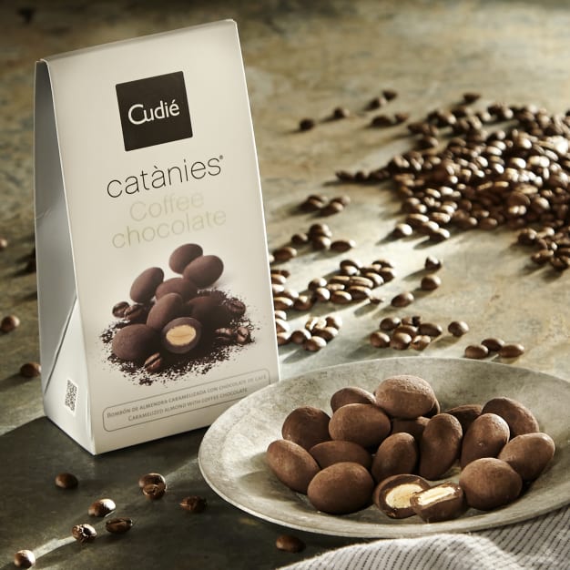 Image for Dark Chocolate Coffee Covered Almonds by Cudié