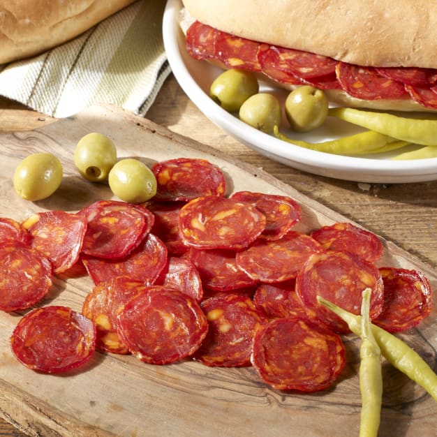 Image for Sliced Cantimpalo Chorizo by Peregrino
