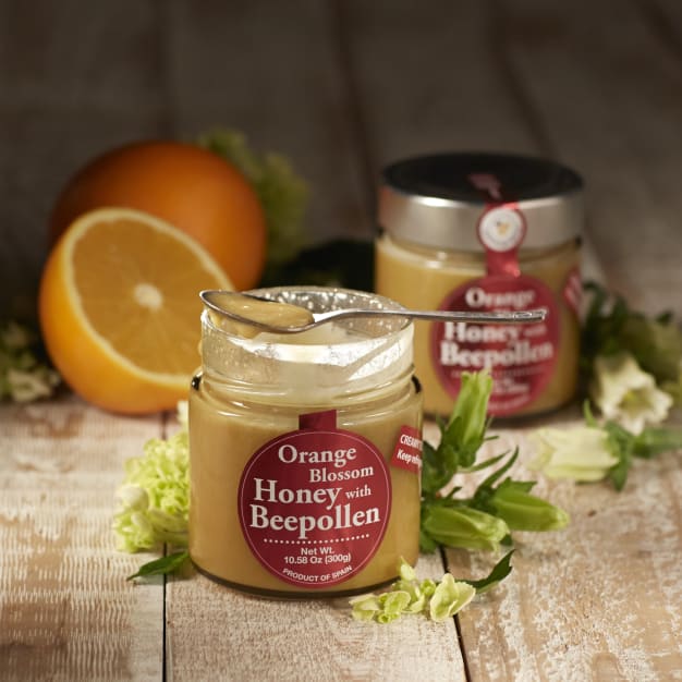 Image for Creamy Orange Blossom Honey with Bee Pollen