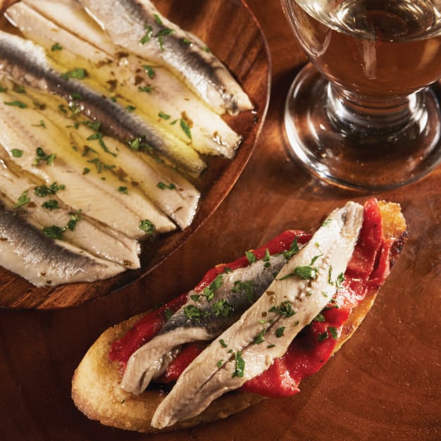 Image for Boquerones White Anchovies in Olive Oil and Vinegar