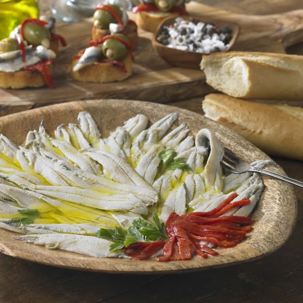 Image for Boquerones White Anchovy Fillets in Large Container - 1.75 lbs