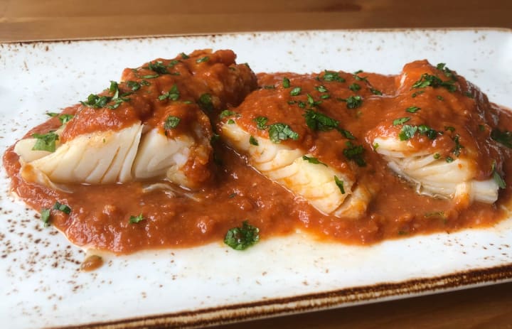 Basque Cod with Choricero Pepper Salsa Recipe