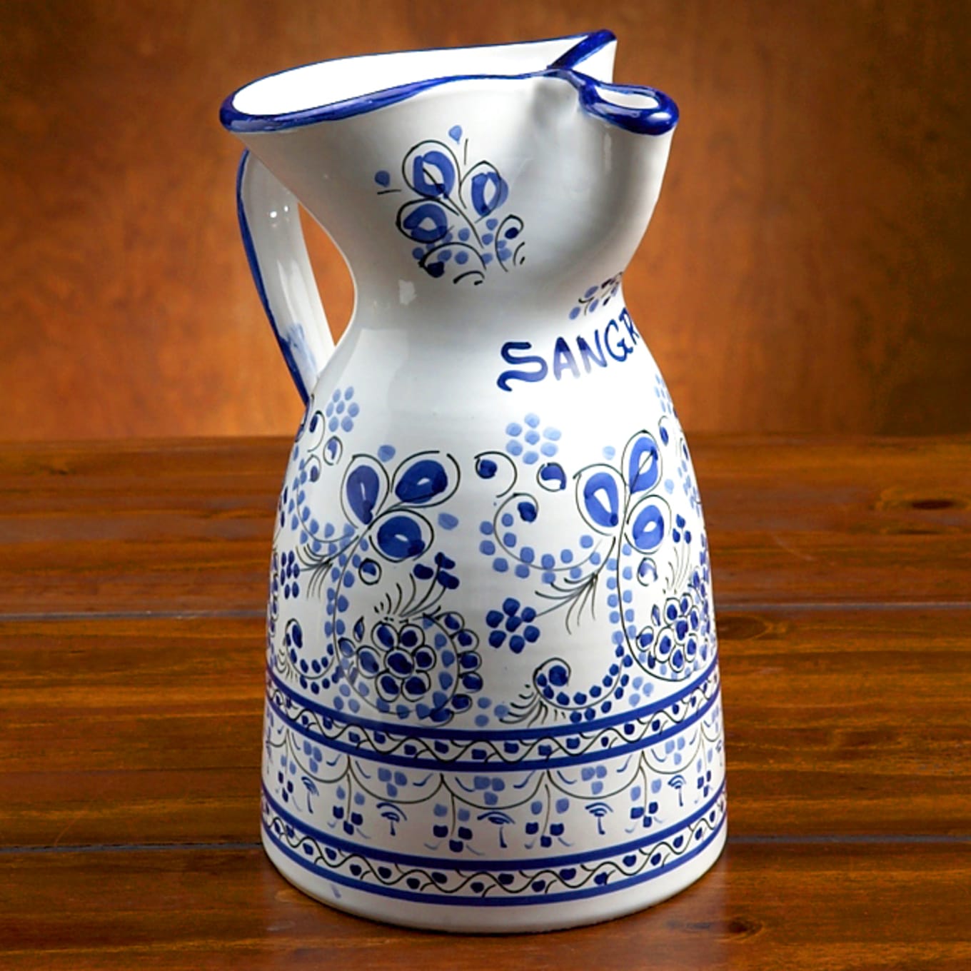 Hand Painted Sangria Pitcher 2 Liters 67oz -  Sweden