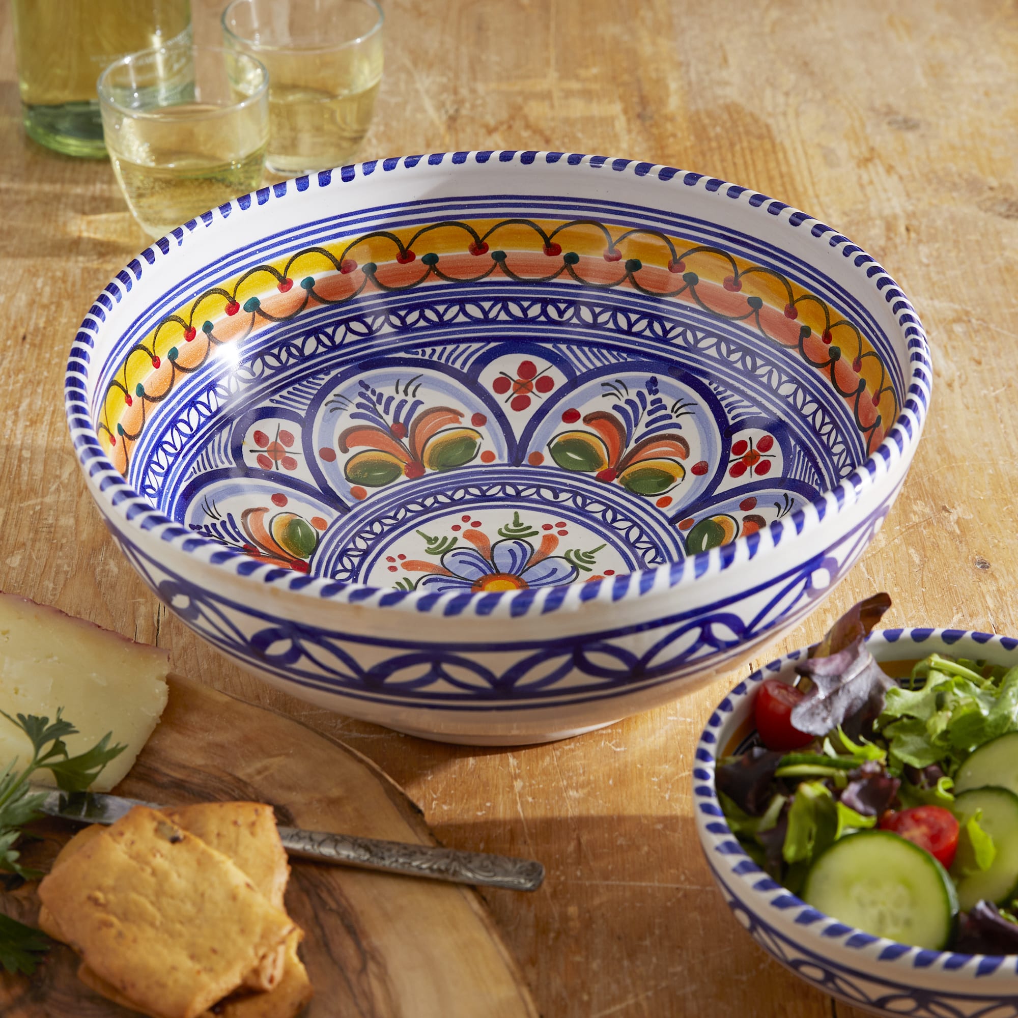 Shop Hand-painted Large Serving Bowl Online