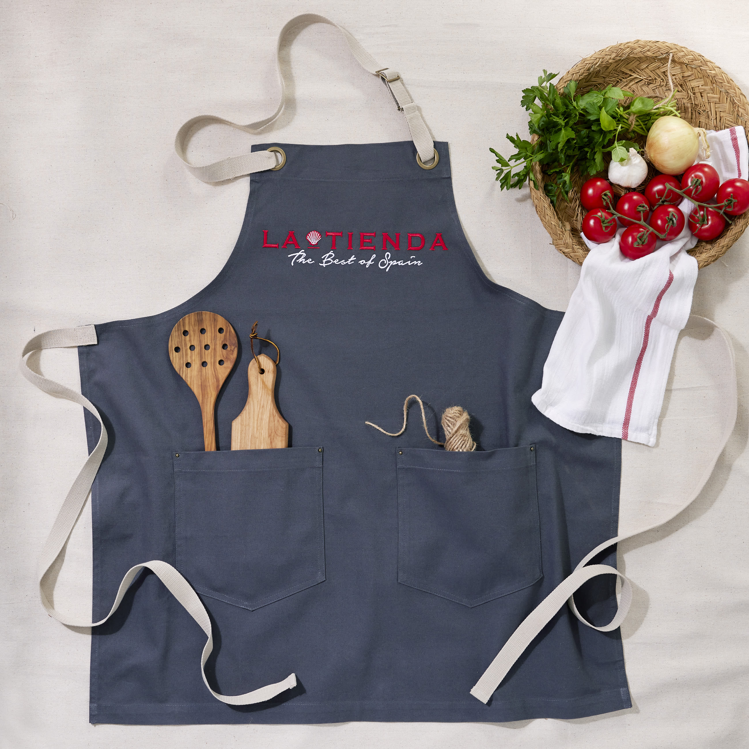 19 x 28 Red Adult Canvas Apron by hildie & jo