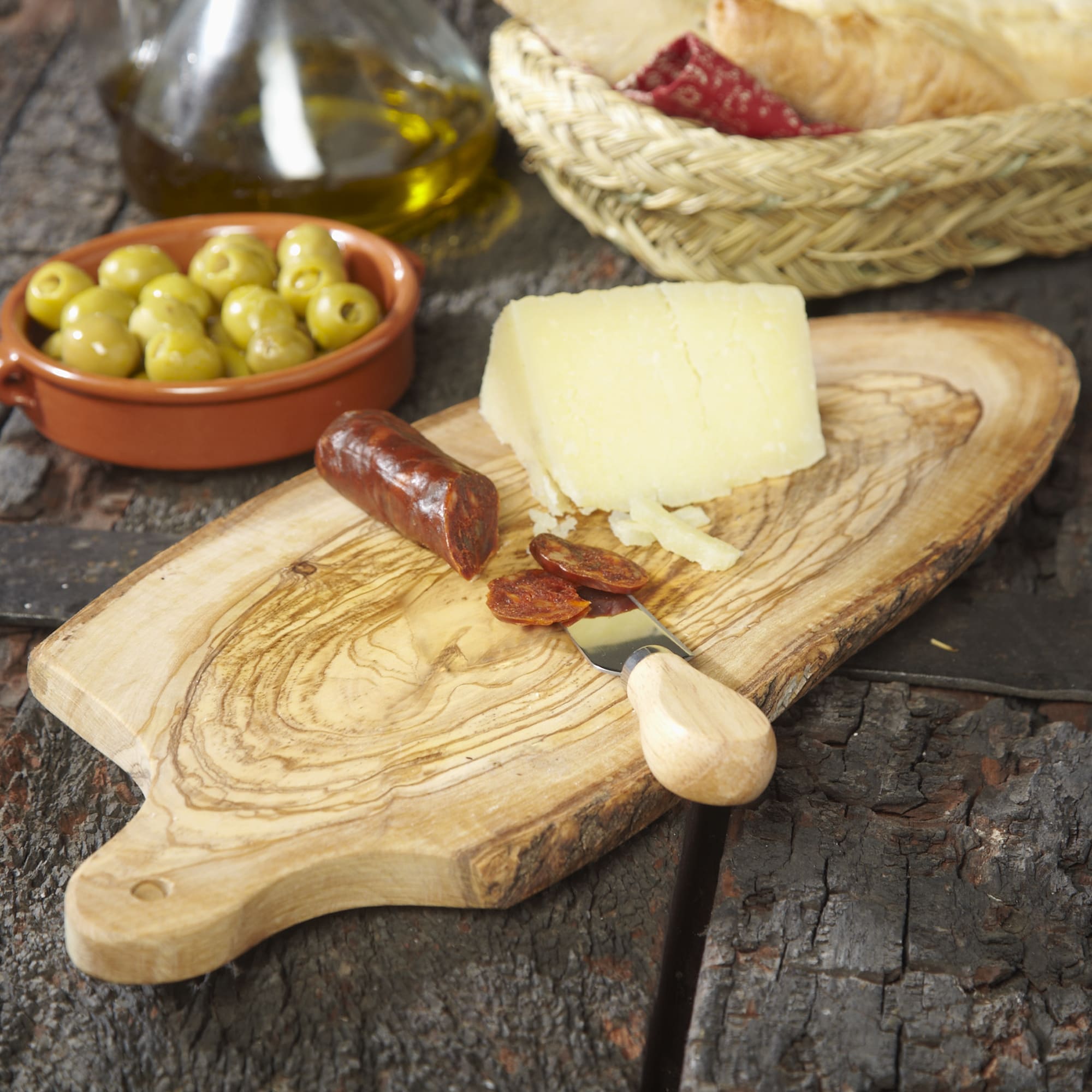 Take Me To The Mountains Rustic Olive Wood Chopping Board