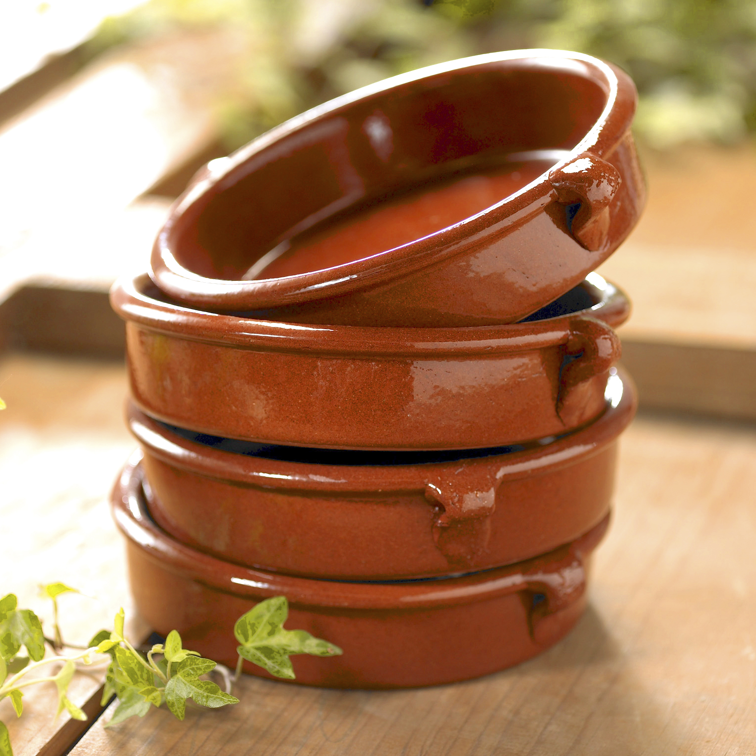 Terracota Spanish Casserole, Tapas Dish, Cooking Pot 9 3/4 diameter 2 deep