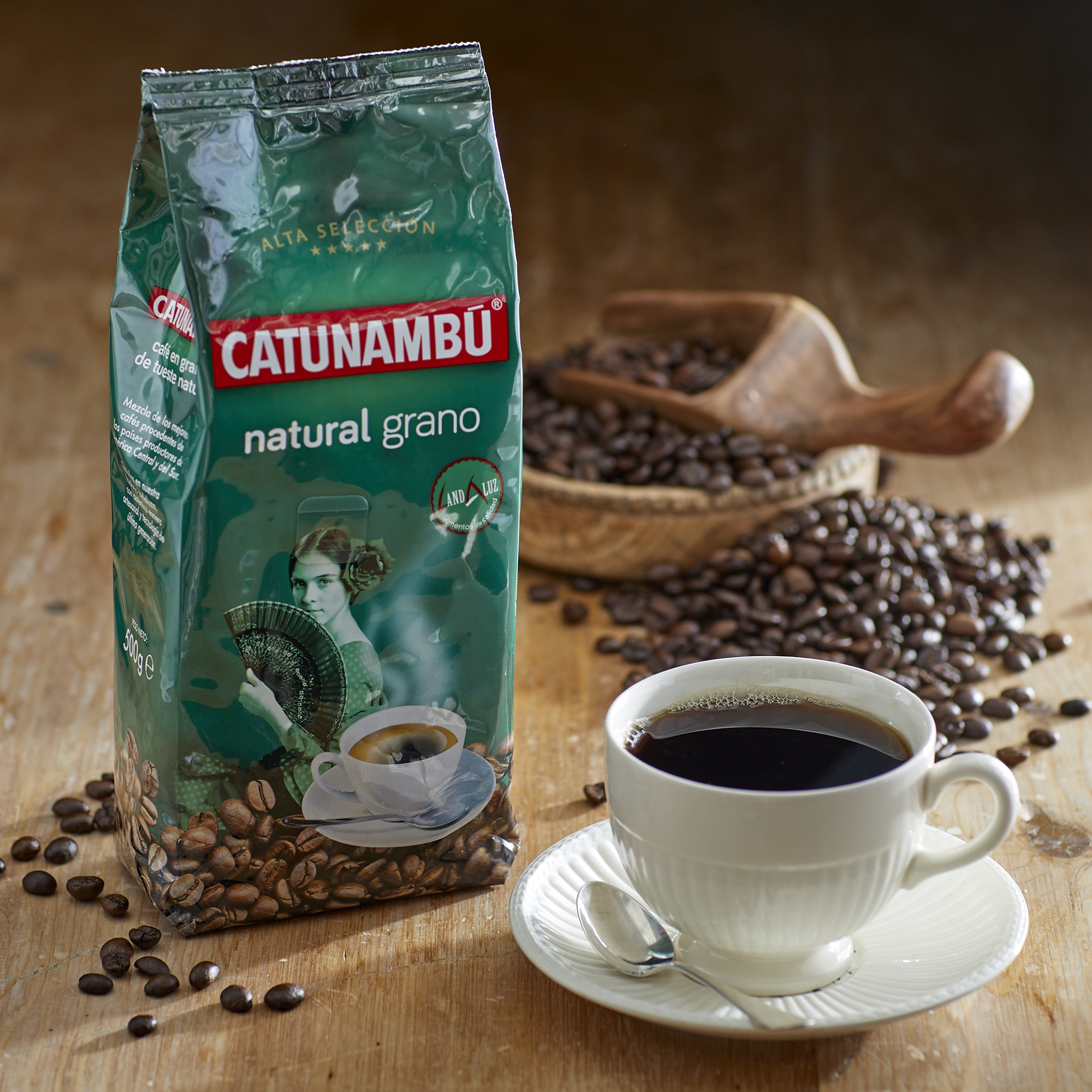 café natural en grano