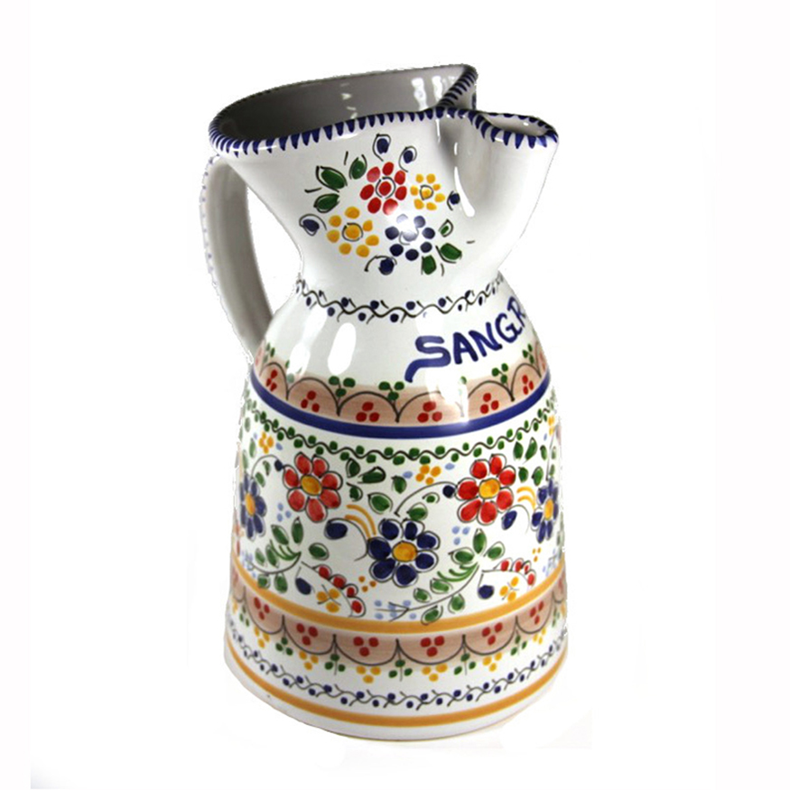  Sangria Pitcher Gift Set. Fiesta Yellow Pattern : Home & Kitchen