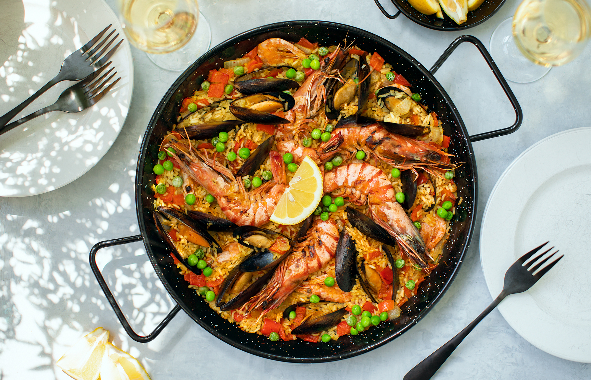 Easy Grilled Seafood Paella Recipe