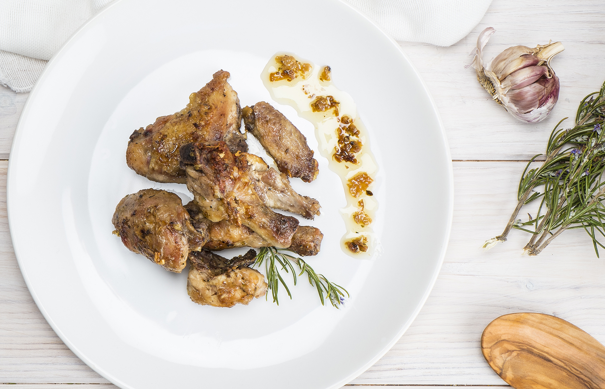 Garlic Chicken with Serrano Ham Recipe