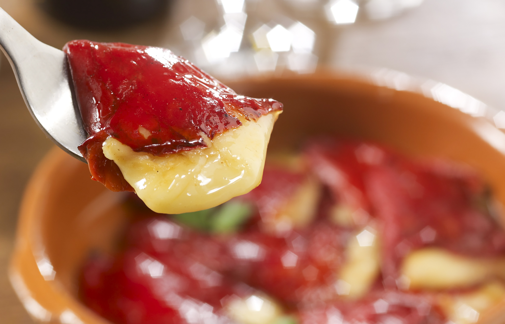 Read Cheese Stuffed Piquillos Recipe Online | La Tienda