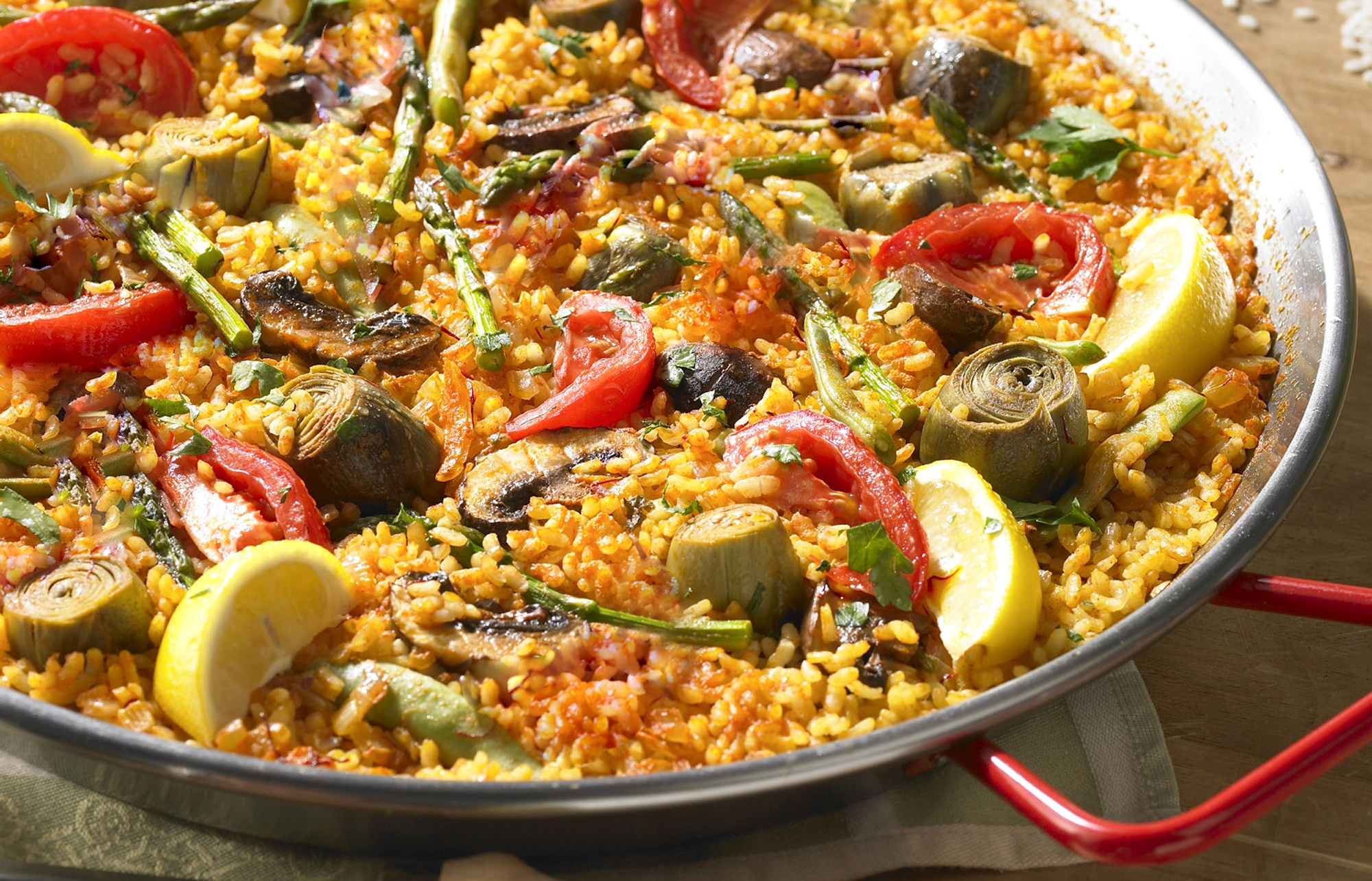 Read the Vegetarian Paella Recipe Online