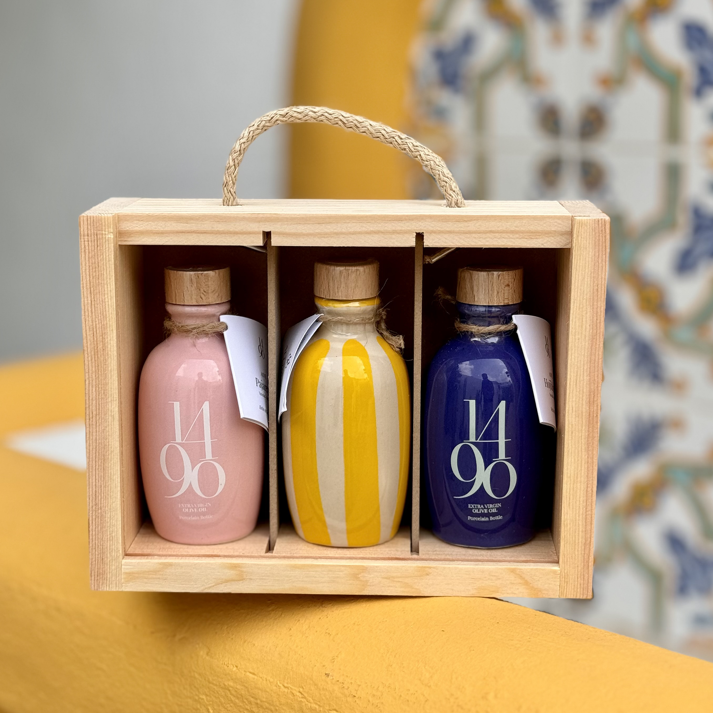 Shop Gift Box of Jewel Bottles of EVOO Online | La Tienda