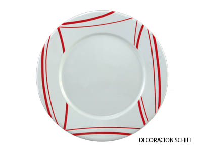 Plato de melamina hondo de 23,5cm