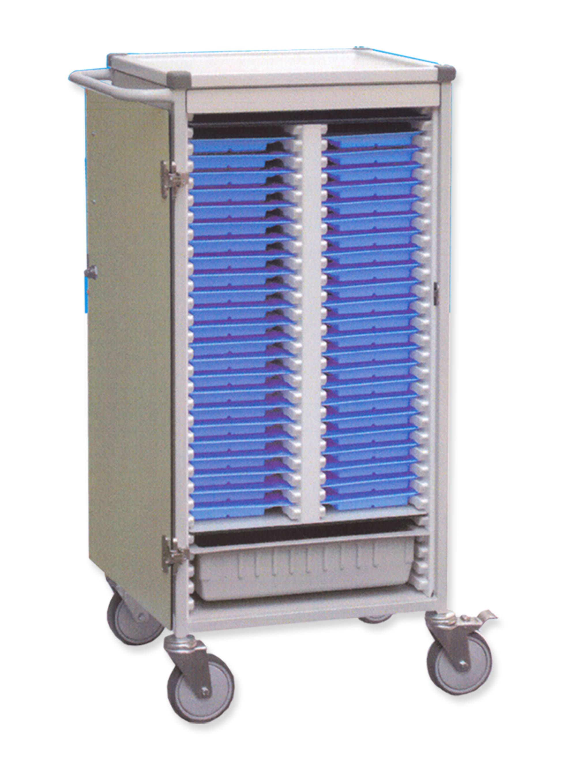 Carro Wiegand con ruedas y división 45.3AW