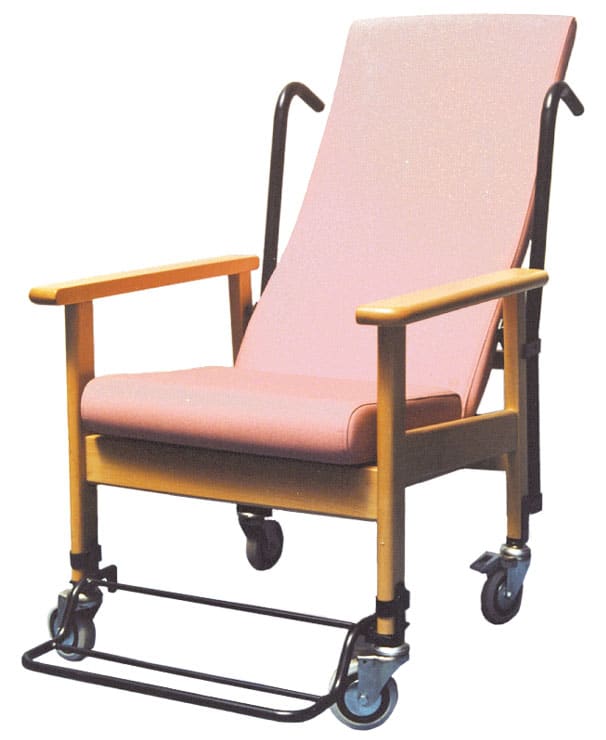 Sillón ergonómico de respaldo alto con ruedas