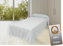 colcha sanitaria pañuelo lisa blanca algodón classic cuti