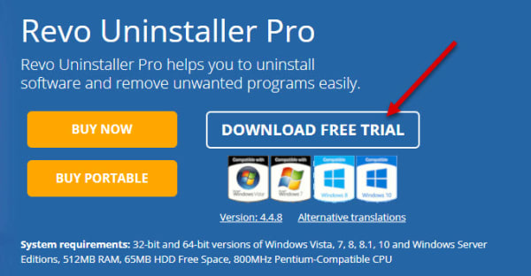 cài đặt revo uninstaller pro