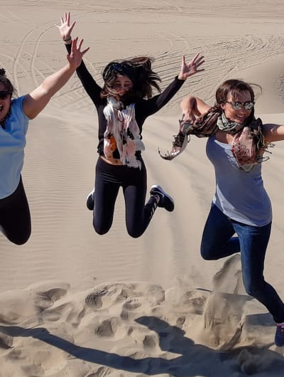 amigas en dunas salto