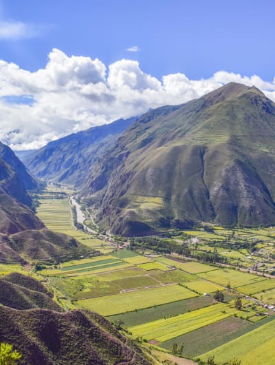 El Valle Sagrado de los Incas con vista a Ollantaytambo