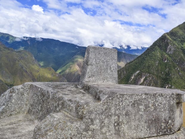 El Intihuatana en Machu Picchu
