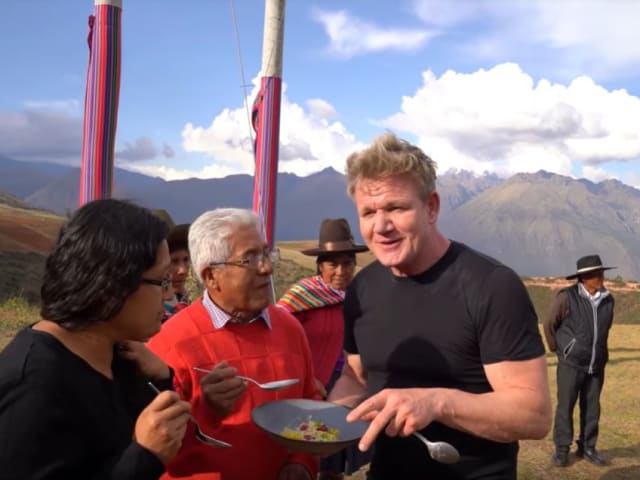 Reconocido chef Gordon Ramsay visita Cusco